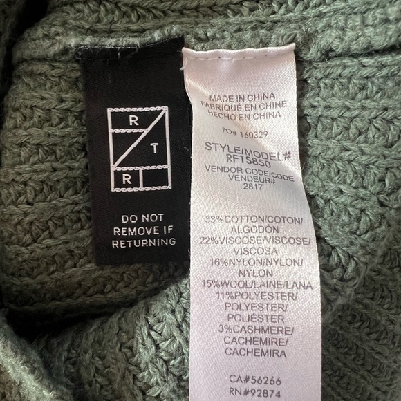 Splendid Darla Sweater – Olive Green – Size Small – Cozy & Stylish! - Picture 8 of 8